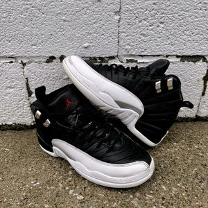 Jordan 12 Retro Low Playoffs Black and White
